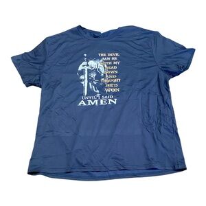 Men's Blue Graphic T-Shirt